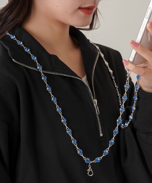 SPINNS（スピンズ）の「【選べるスマホショルダー】ラインストーン