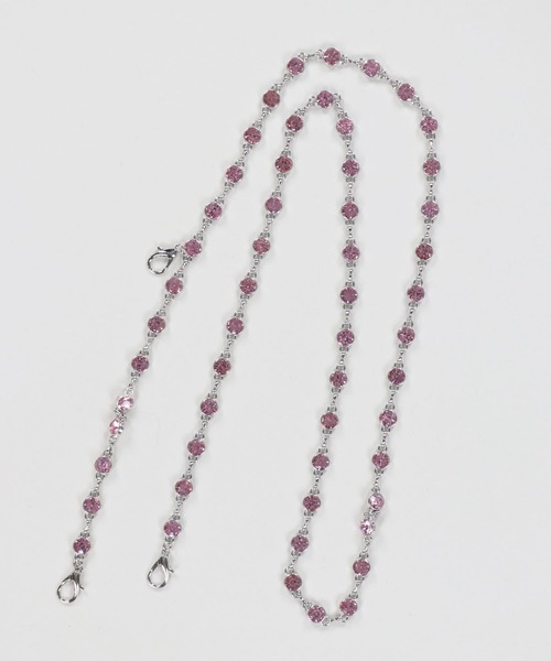 SPINNS（スピンズ）の「【選べるスマホショルダー】ラインストーンチェーンストラップ（スマホグッズ・レディース・シルバー/ブルー/ピンク・ONESIZE）」の12枚目の写真