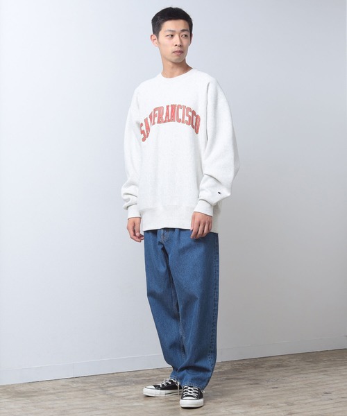 Champion（チャンピオン）の「Champion × BEAMS / 別注 City Crewneck Sweat（スウェット・メンズ・パープル/オートミール/ダークネイビー・M/L/XL）」の14枚目の写真