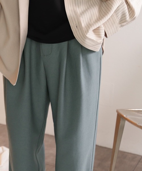 SENSE OF PLACE by URBAN RESEARCH(センスオブプレイスバイアーバンリサーチ)の「ウールライクダブルタックテーパードパンツ(スラックス・メンズ・ブラウン/ライトベージュ/ブラック/ミント/ボルドー/ブルー・LARGE/SMALL/MEDIUM)」の16枚目の写真