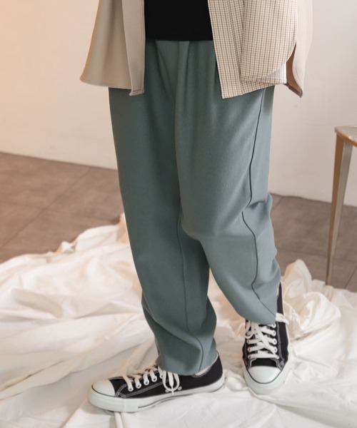 SENSE OF PLACE by URBAN RESEARCH(センスオブプレイスバイアーバンリサーチ)の「ウールライクダブルタックテーパードパンツ(スラックス・メンズ・ブラウン/ライトベージュ/ブラック/ミント/ボルドー/ブルー・LARGE/SMALL/MEDIUM)」の17枚目の写真