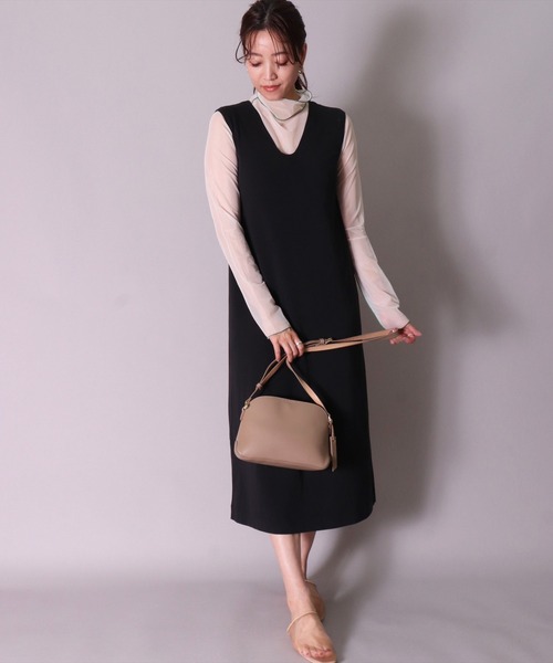 Legato Largo（レガートラルゴ）の「(LF)【Legato Largo】【かるいかばん】フェイクレザー ショルダーバッグ（ショルダーバッグ・レディース・ブルーグレー/ブラック/グレイッシュベージュ/アイボリー・ONE SIZE）」の18枚目の写真