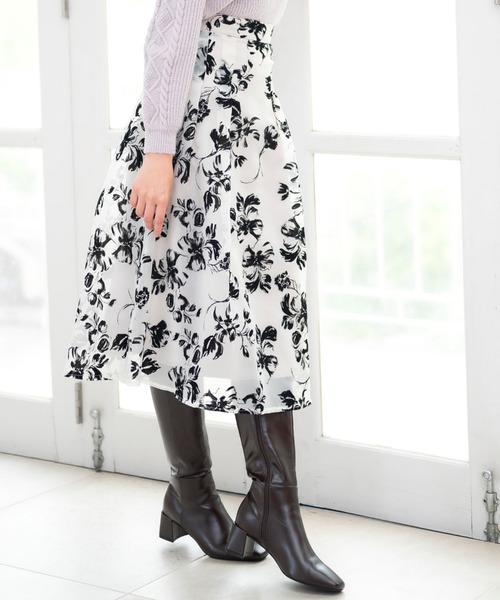 フロッキーフレアスカート スカート Misch Masch ミッシュマッシュ のファッション通販 Zozotown フロッキーフレアスカート スカート Misch Masch ミッシュマッシュ のファッション通販 Zozotown