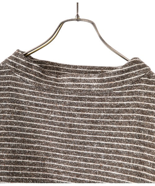 BALLAST ARK（バラストアーク）の「BALLAST ARK / バラストアーク：NEP BORDER PULL OVER：BA06-T002[AST]（Tシャツ/カットソー・メンズ・ホワイト×ネイビー/ブラウン系その他・L/M）」の12枚目の写真