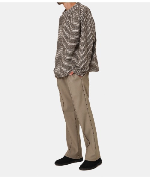 BALLAST ARK（バラストアーク）の「BALLAST ARK / バラストアーク：NEP BORDER PULL OVER：BA06-T002[AST]（Tシャツ/カットソー・メンズ・ホワイト×ネイビー/ブラウン系その他・L/M）」の18枚目の写真