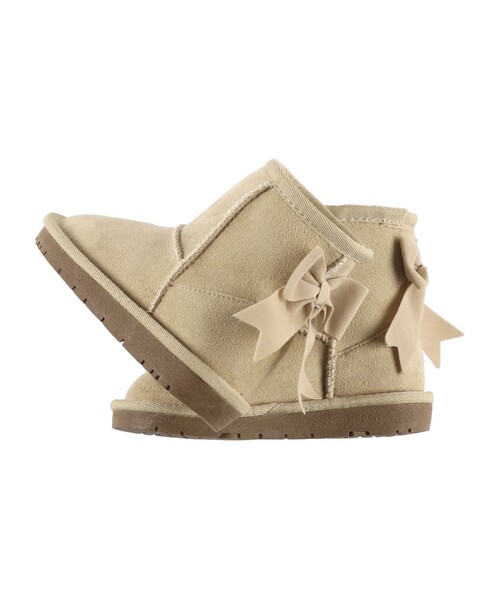 BRANSHES（ブランシェス）の「バックリボンブーツ（ブーツ・キッズ・ブラック/キャメル/ベージュ/ピンク・18.0cm/17.0cm/19.0cm/16.0cm/15.0cm）」の5枚目の写真