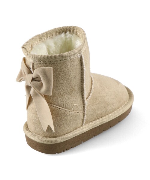 BRANSHES（ブランシェス）の「バックリボンブーツ（ブーツ・キッズ・ブラック/キャメル/ベージュ/ピンク・18.0cm/17.0cm/19.0cm/16.0cm/15.0cm）」の7枚目の写真