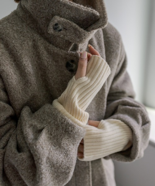 mystic(ミスティック)の「【サイズ展開あり】ステンカラーロングコート(ステンカラーコート・レディース・ブラック/ベージュ/ブラウン・1/2)」の21枚目の写真