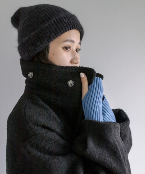 mystic(ミスティック)の「【サイズ展開あり】ステンカラーロングコート(ステンカラーコート・レディース・ブラック/ベージュ/ブラウン・1/2)」の6枚目の写真