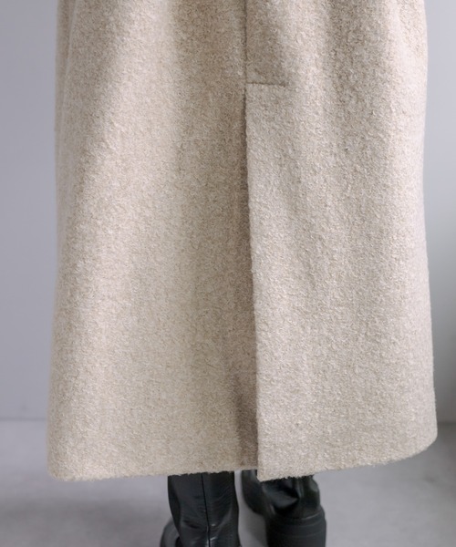 mystic(ミスティック)の「【サイズ展開あり】ステンカラーロングコート(ステンカラーコート・レディース・ブラック/ベージュ/ブラウン・1/2)」の10枚目の写真