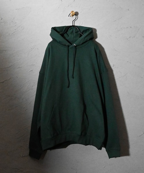 Ritzy（リッツィー）の「裏起毛プルパーカー レディース メンズ（パーカー・メンズ・ネイビー/オフホワイト/杢グレー/ブラック/アッシュ/グリーン・LARGE/X-LARGE/MEDIUM）」の19枚目の写真