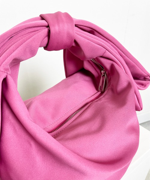 StyleSea（スタイルシー）の「リボンハンドルバッグ（ハンドバッグ・レディース・ピンク・FREE）」の4枚目の写真