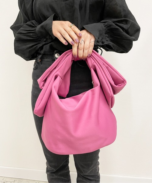 StyleSea（スタイルシー）の「リボンハンドルバッグ（ハンドバッグ・レディース・ピンク・FREE）」の9枚目の写真