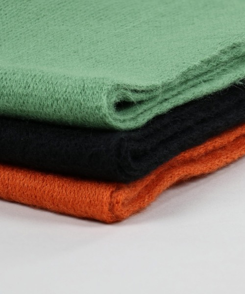 SPINNS（スピンズ）の「タグデザイン アクリル大判ストール（マフラー・レディース・オレンジ/ブラック/グリーン・ONESIZE）」の13枚目の写真