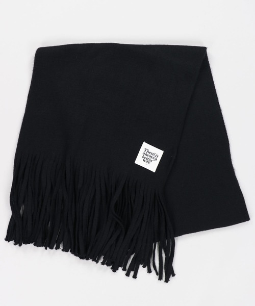 SPINNS（スピンズ）の「タグデザイン アクリル大判ストール（マフラー・レディース・オレンジ/ブラック/グリーン・ONESIZE）」の14枚目の写真