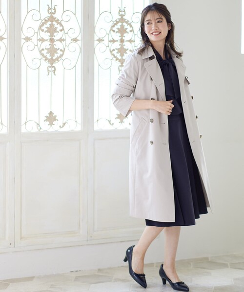 Reflect（リフレクト）の「◆【フォーマル/入卒/撥水】ライナー付トレンチコート（トレンチコート・レディース・ネイビー/グレー系/ベージュ・05/13/09/17/11/07/15 ）」の18枚目の写真