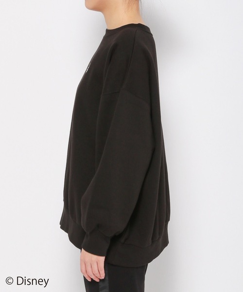 PAGEBOY（ページボーイ）の「WEB限定アイテム / Mickey / 裏毛プルオーバー（スウェット・レディース・ブラック/オフホワイト/ブルー・FREE）」の6枚目の写真