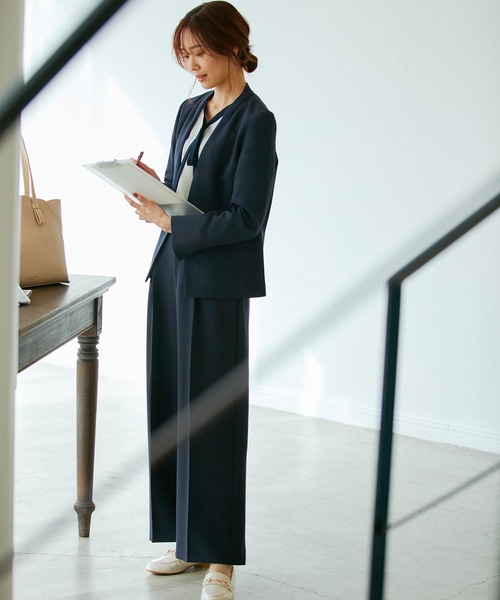 【セール】【360°ウルトラストレッチ】セットアップ対応/ノーラペルジャケット【一部店舗限定34-42サイズ】（テーラードジャケット）｜ROPE' PICNIC（ロペピクニック）