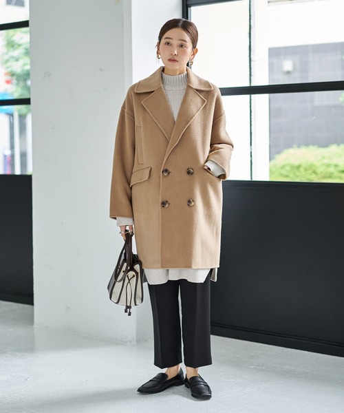 クリーニング済　STYLE DELI 【LUXE】ミドル丈リバーPコート STYLE DELI（スタイルデリ）の「【LUXE】ミドル丈リバーPコート