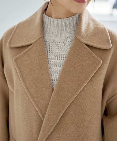 STYLE DELI（スタイルデリ）の「【LUXE】ミドル丈リバーPコート