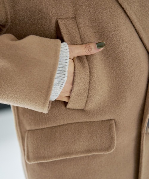 STYLE DELI（スタイルデリ）の「【LUXE】ミドル丈リバーPコート