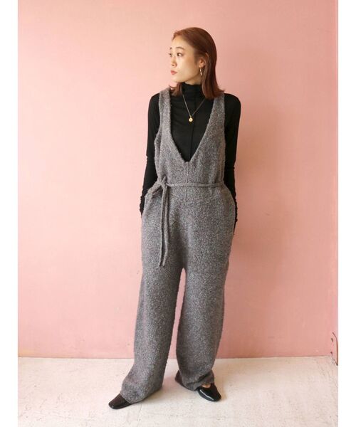 Ungrid（アングリッド）の「ハイネックシアーロングスリーブTee（Tシャツ/カットソー・レディース・ブラック/オフホワイト/オレンジ・FREE）」の8枚目の写真