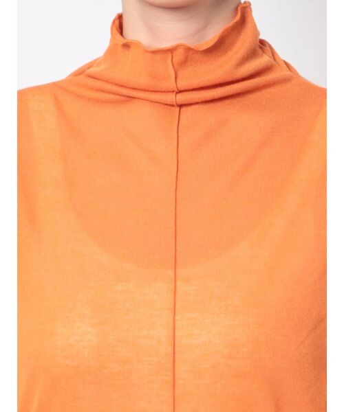 Ungrid（アングリッド）の「ハイネックシアーロングスリーブTee（Tシャツ/カットソー・レディース・ブラック/オフホワイト/オレンジ・FREE）」の12枚目の写真