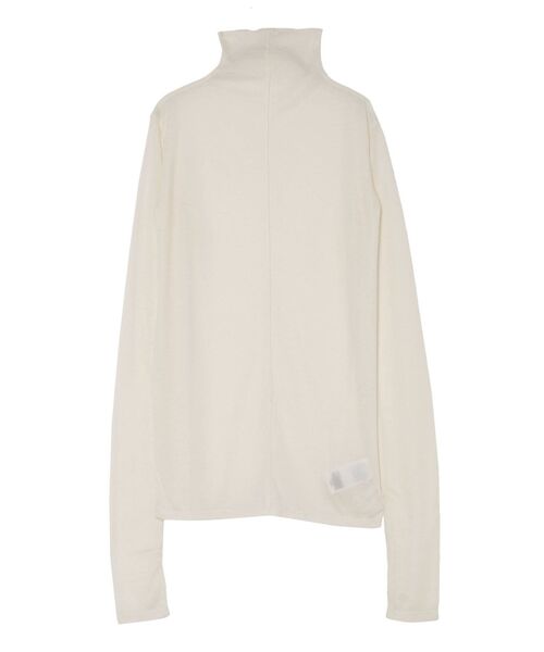 Ungrid（アングリッド）の「ハイネックシアーロングスリーブTee（Tシャツ/カットソー・レディース・ブラック/オフホワイト/オレンジ・FREE）」の19枚目の写真