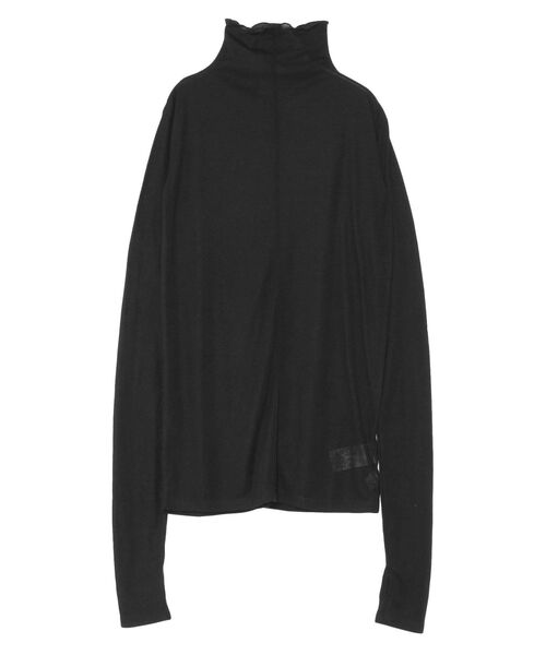 Ungrid（アングリッド）の「ハイネックシアーロングスリーブTee（Tシャツ/カットソー・レディース・ブラック/オフホワイト/オレンジ・FREE）」の20枚目の写真