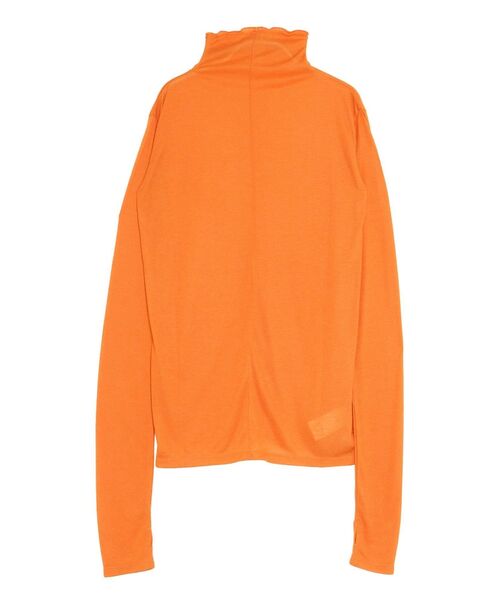 Ungrid（アングリッド）の「ハイネックシアーロングスリーブTee（Tシャツ/カットソー・レディース・ブラック/オフホワイト/オレンジ・FREE）」の21枚目の写真