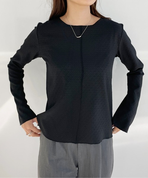 Meli rich（メリーリッチ）の「フラワージャガードプルオーバー（Tシャツ/カットソー・レディース・ライトブルー/ブラック/アイボリー・MEDIUM）」の10枚目の写真