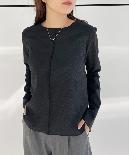 Meli rich（メリーリッチ）の「フラワージャガードプルオーバー（Tシャツ/カットソー・レディース・ライトブルー/ブラック/アイボリー・MEDIUM）」の11枚目の写真