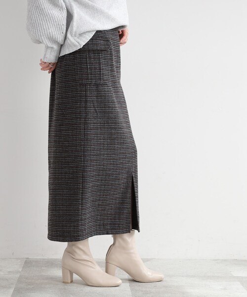 DRESKIP（ドレスキップ）の「◆【レトロな雰囲気が決め手】千鳥柄ナロースカート（スカート・レディース・ベージュ系その他2/ブラック系1/ネイビー系1・02/03）」の13枚目の写真