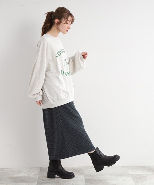 DRESKIP（ドレスキップ）の「◆【レトロな雰囲気が決め手】千鳥柄ナロースカート（スカート・レディース・ベージュ系その他2/ブラック系1/ネイビー系1・02/03）」の22枚目の写真