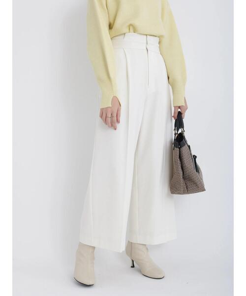 Te chichi(テチチ)の「起毛タックフリルベルトワイドパンツ(その他パンツ・レディース・オフホワイト/ベージュ/ネイビー・SMALL/MEDIUM)」の15枚目の写真