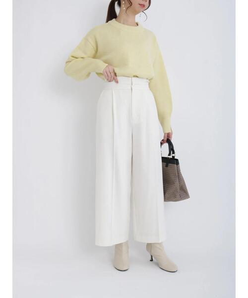 Te chichi(テチチ)の「起毛タックフリルベルトワイドパンツ(その他パンツ・レディース・オフホワイト/ベージュ/ネイビー・SMALL/MEDIUM)」の17枚目の写真