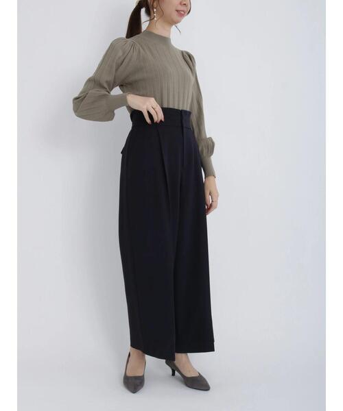 Te chichi(テチチ)の「起毛タックフリルベルトワイドパンツ(その他パンツ・レディース・オフホワイト/ベージュ/ネイビー・SMALL/MEDIUM)」の19枚目の写真