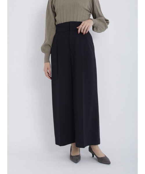 Te chichi(テチチ)の「起毛タックフリルベルトワイドパンツ(その他パンツ・レディース・オフホワイト/ベージュ/ネイビー・SMALL/MEDIUM)」の3枚目の写真