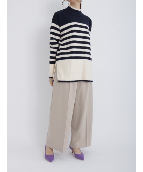 Te chichi(テチチ)の「起毛タックフリルベルトワイドパンツ(その他パンツ・レディース・オフホワイト/ベージュ/ネイビー・SMALL/MEDIUM)」の6枚目の写真