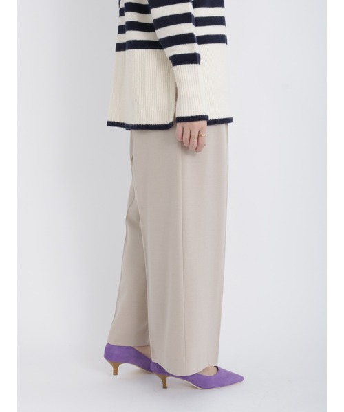 Te chichi(テチチ)の「起毛タックフリルベルトワイドパンツ(その他パンツ・レディース・オフホワイト/ベージュ/ネイビー・SMALL/MEDIUM)」の8枚目の写真