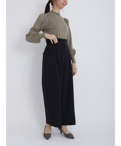 Te chichi(テチチ)の「起毛タックフリルベルトワイドパンツ(その他パンツ・レディース・オフホワイト/ベージュ/ネイビー・SMALL/MEDIUM)」の14枚目の写真