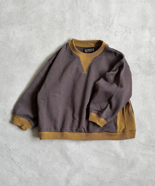 BIG FIELD（ビッグフィールド）の「ムジガゼットトレーナー（80～150cm）（スウェット・キッズ・チャコール/モカ/ホワイト/ブラウン/レッド/カーキ/ブルー/グレー・80/90/95/100/110/120/130/140/150）」の6枚目の写真