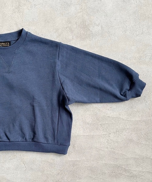 BIG FIELD（ビッグフィールド）の「ムジガゼットトレーナー（80～150cm）（スウェット・キッズ・チャコール/モカ/ホワイト/ブラウン/レッド/カーキ/ブルー/グレー・80/90/95/100/110/120/130/140/150）」の10枚目の写真