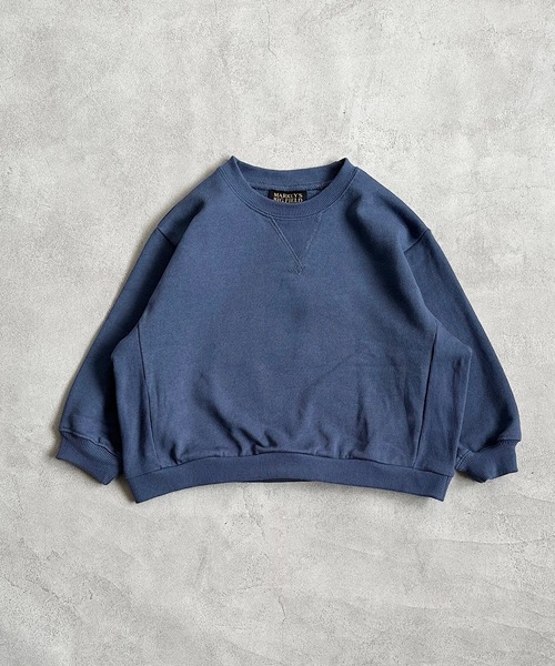 BIG FIELD（ビッグフィールド）の「ムジガゼットトレーナー（80～150cm）（スウェット・キッズ・チャコール/モカ/ホワイト/ブラウン/レッド/カーキ/ブルー/グレー・80/90/95/100/110/120/130/140/150）」の14枚目の写真