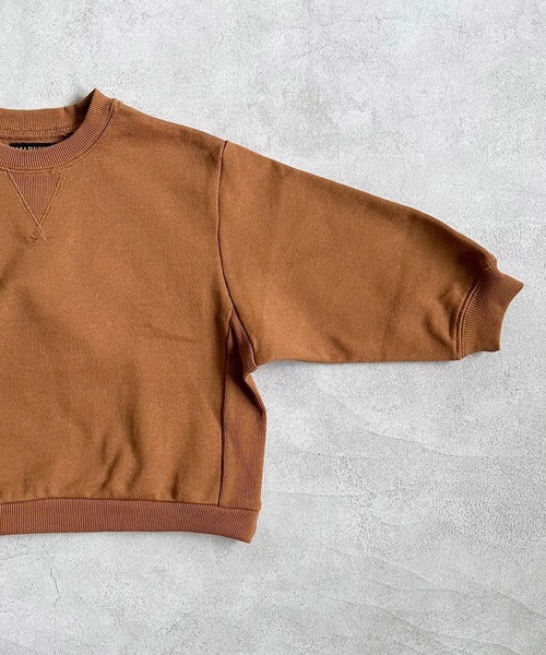 BIG FIELD（ビッグフィールド）の「ムジガゼットトレーナー（80～150cm）（スウェット・キッズ・チャコール/モカ/ホワイト/ブラウン/レッド/カーキ/ブルー/グレー・80/90/95/100/110/120/130/140/150）」の18枚目の写真