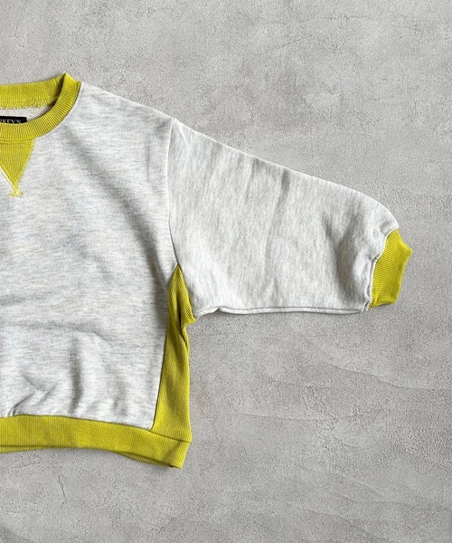 BIG FIELD（ビッグフィールド）の「ムジガゼットトレーナー（80～150cm）（スウェット・キッズ・チャコール/モカ/ホワイト/ブラウン/レッド/カーキ/ブルー/グレー・80/90/95/100/110/120/130/140/150）」の17枚目の写真