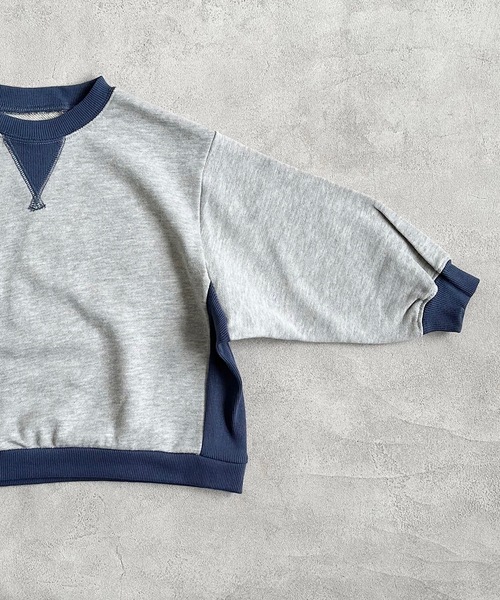 BIG FIELD（ビッグフィールド）の「ムジガゼットトレーナー（80～150cm）（スウェット・キッズ・チャコール/モカ/ホワイト/ブラウン/レッド/カーキ/ブルー/グレー・80/90/95/100/110/120/130/140/150）」の19枚目の写真