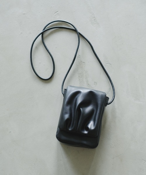 Kastane(カスタネ)の「【新色追加】ギャザーミニショルダーBAG(ショルダーバッグ・レディース・アイボリー/ブラック/サックスブルー/イエロー/イエロー系その他/グリーン・FREE)」の16枚目の写真