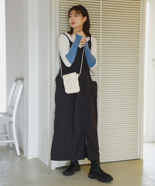 Kastane(カスタネ)の「【新色追加】ギャザーミニショルダーBAG(ショルダーバッグ・レディース・アイボリー/ブラック/サックスブルー/イエロー/イエロー系その他/グリーン・FREE)」の8枚目の写真