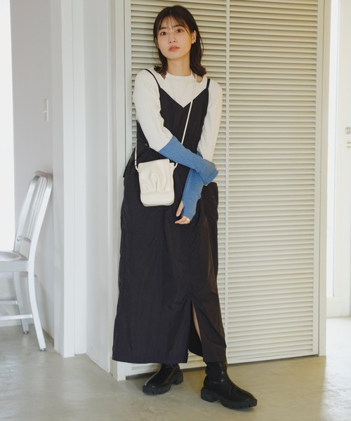 Kastane(カスタネ)の「【新色追加】ギャザーミニショルダーBAG(ショルダーバッグ・レディース・アイボリー/ブラック/サックスブルー/イエロー/イエロー系その他/グリーン・FREE)」の19枚目の写真